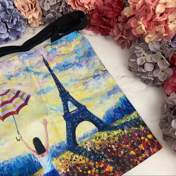 Eco-Friendly Eiffel Tower Paris Folding Tote Bag - Picture 9 of 16
